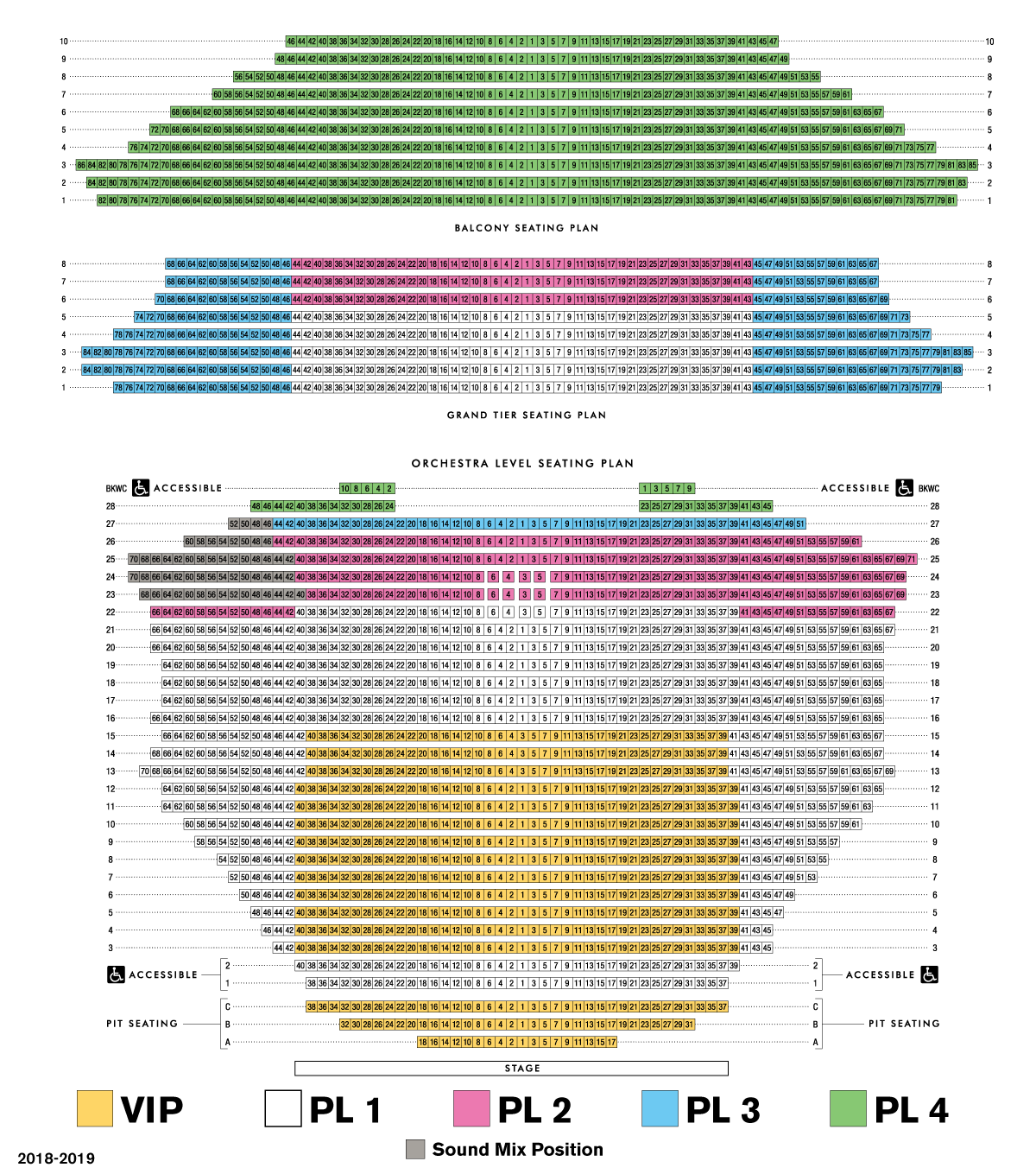 Aladdin Theater Seating Chart