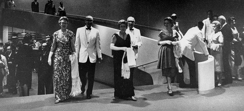 Patrons attend the grand opening concert in 1964