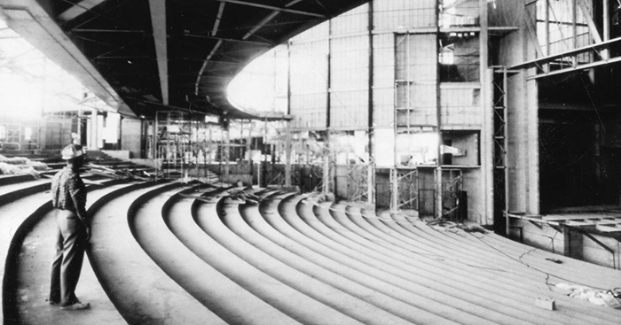 ASU Gammage during construction