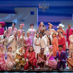 The Company of MAMMA MIA! 25th Anniversary Tour. Photo by Joan Marcus