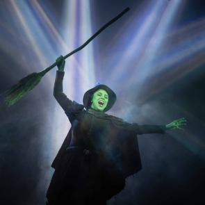 Olivia Valli as Elphaba in the National Tour of WICKED, photo by Joan Marcus 