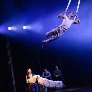 Helen Krushinski, Robert Tully, Zachary Keller, and Yves Artieres, Photo by Matthew Murphy for MurphyMade