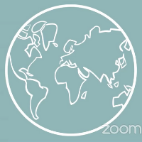 Image of the world on a light green background